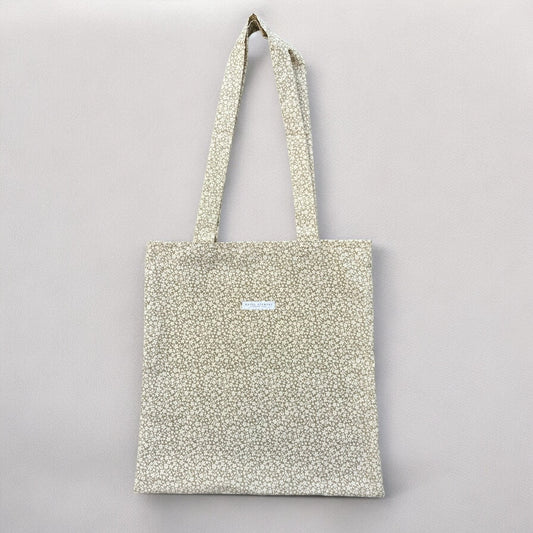 Handmade Cream Floral Tote