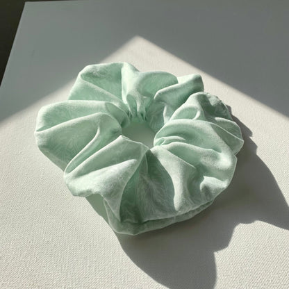 Mint Paisley Scrunchie - Oversized