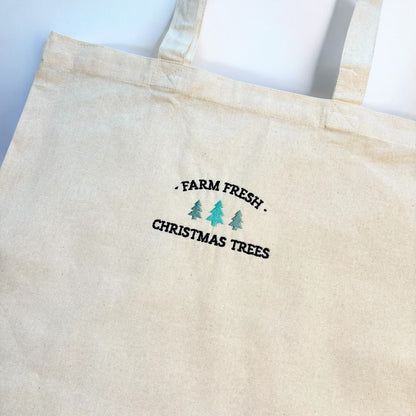 Farm Fresh Christmas Trees Canvas Tote